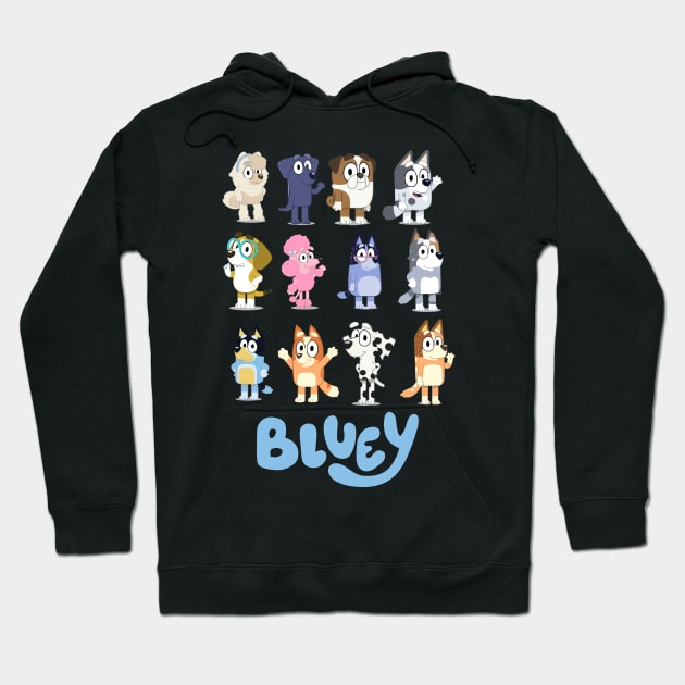 topper bluey Hoodie by Inspire Gift